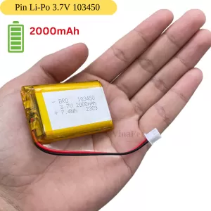 Pin Li-Po 3.7V 103450 2000mAh